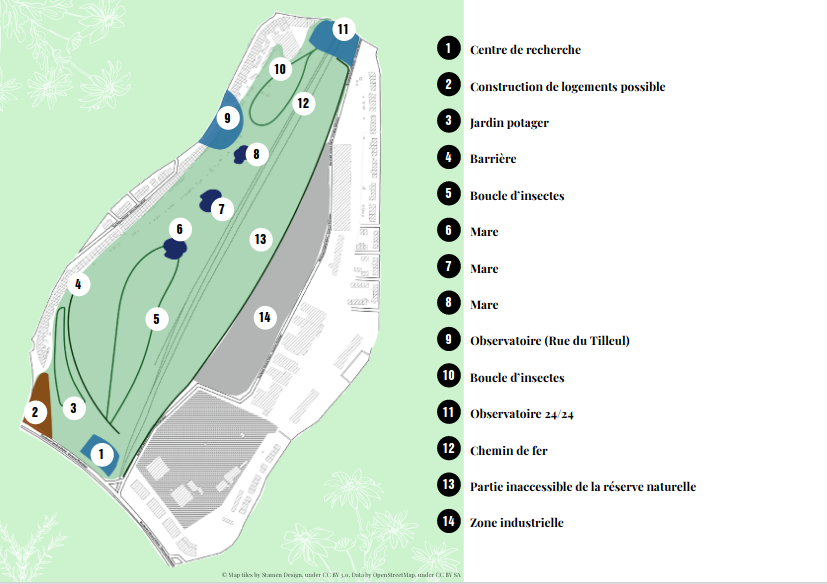 plan de la friche Josaphat